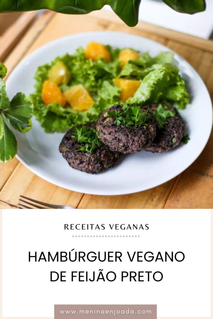 Hambúrguer Vegano de Feijão Preto