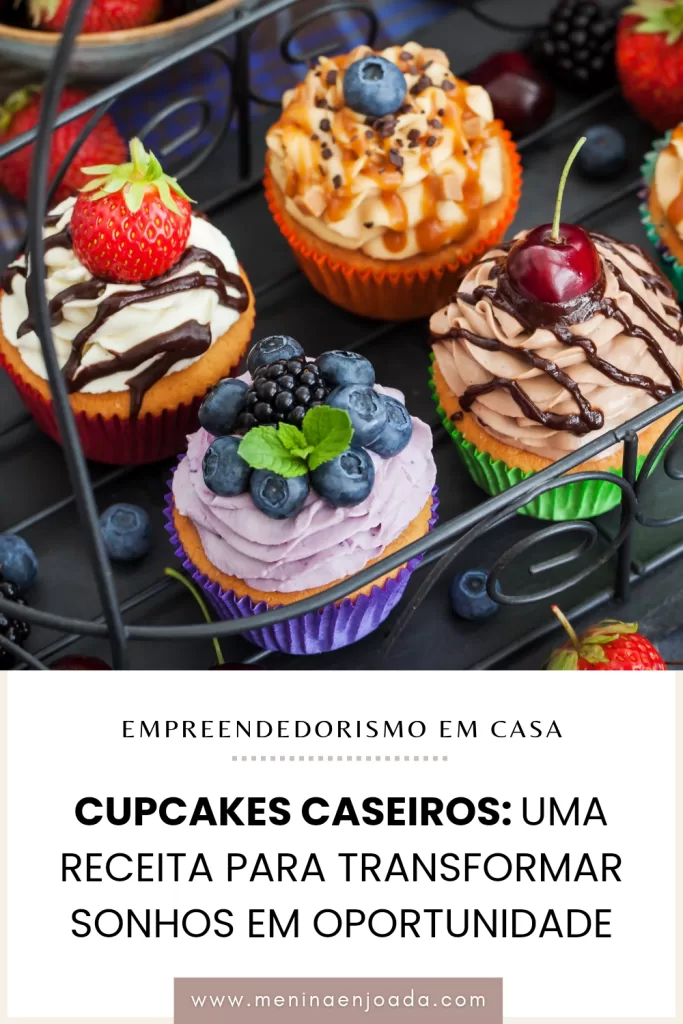 Cupcakes caseiros: Uma receita para transformar sonhos em oportunidade