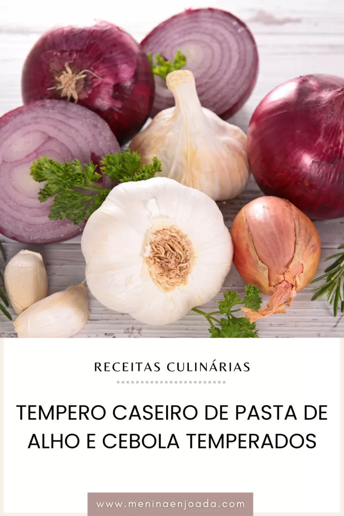 Tempero Caseiro de Pasta de Alho e Cebola Temperados