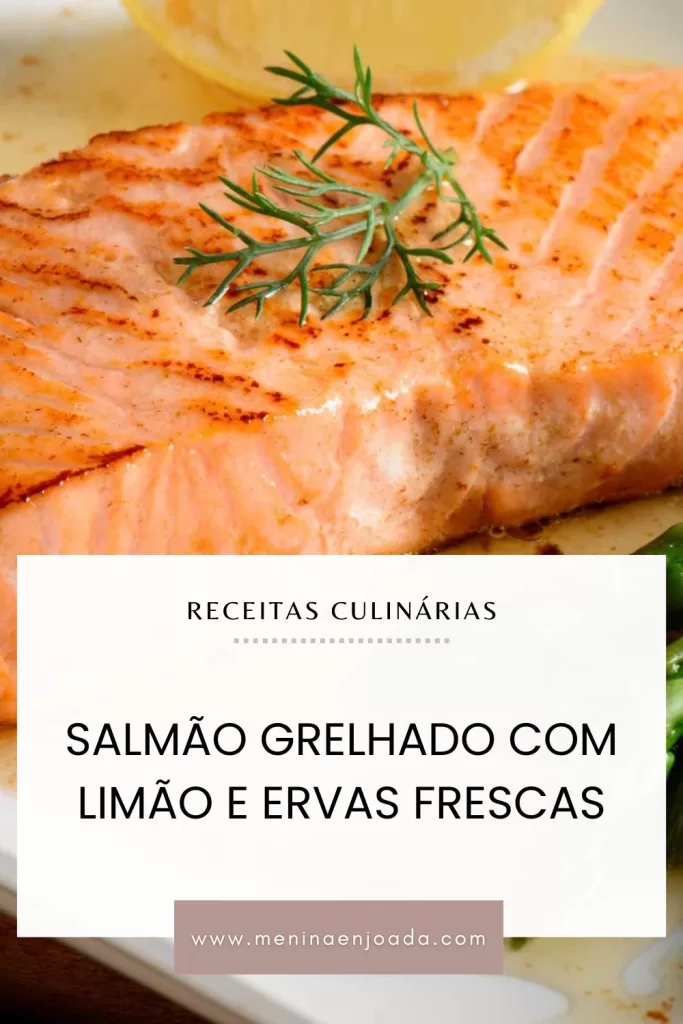 Salmão grelhado com Limão e Ervas Frescas