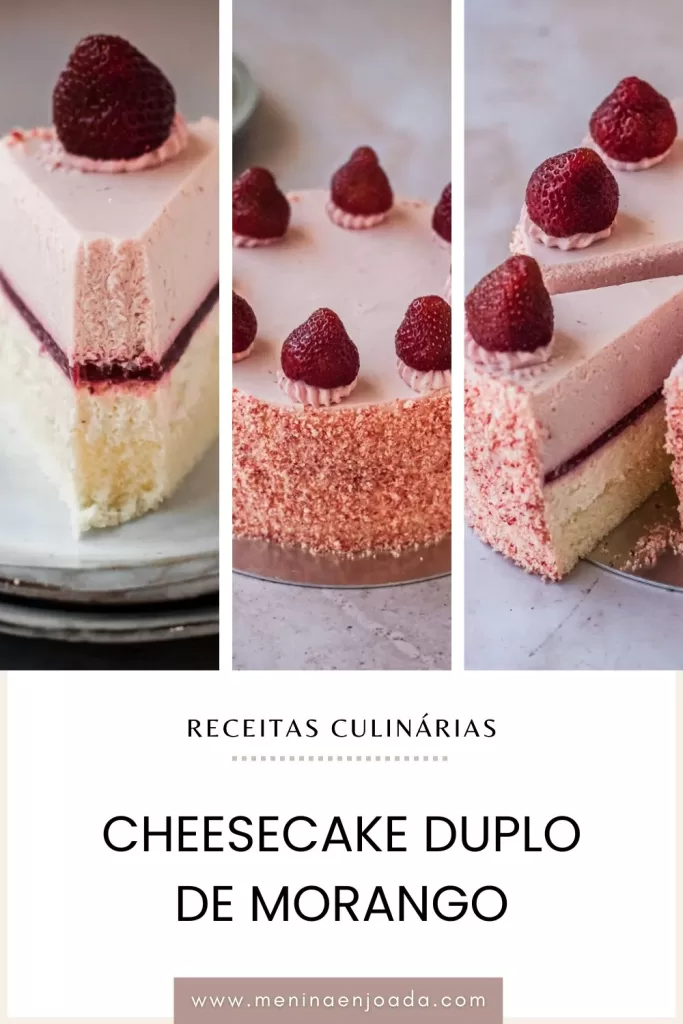 Cheesecake Duplo de Morango