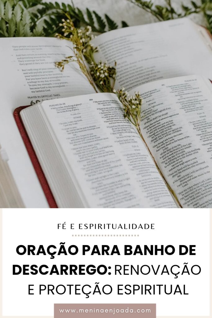 Oração para banho de descarrego: Renovação e proteção espiritual